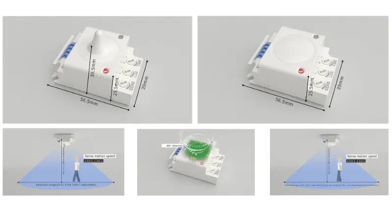 PDLUX uvádza na trh PD-MV1029A a PD-MV1029B 5,8 GHz mikrovlnné senzory pre inteligentné vnútorné osvetlenie